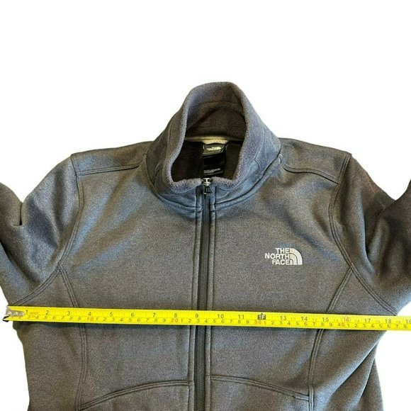 The North Face Dark Gray Agave Fleece Lined Soft Shell Jacket Womens M - Picture 3 of 3